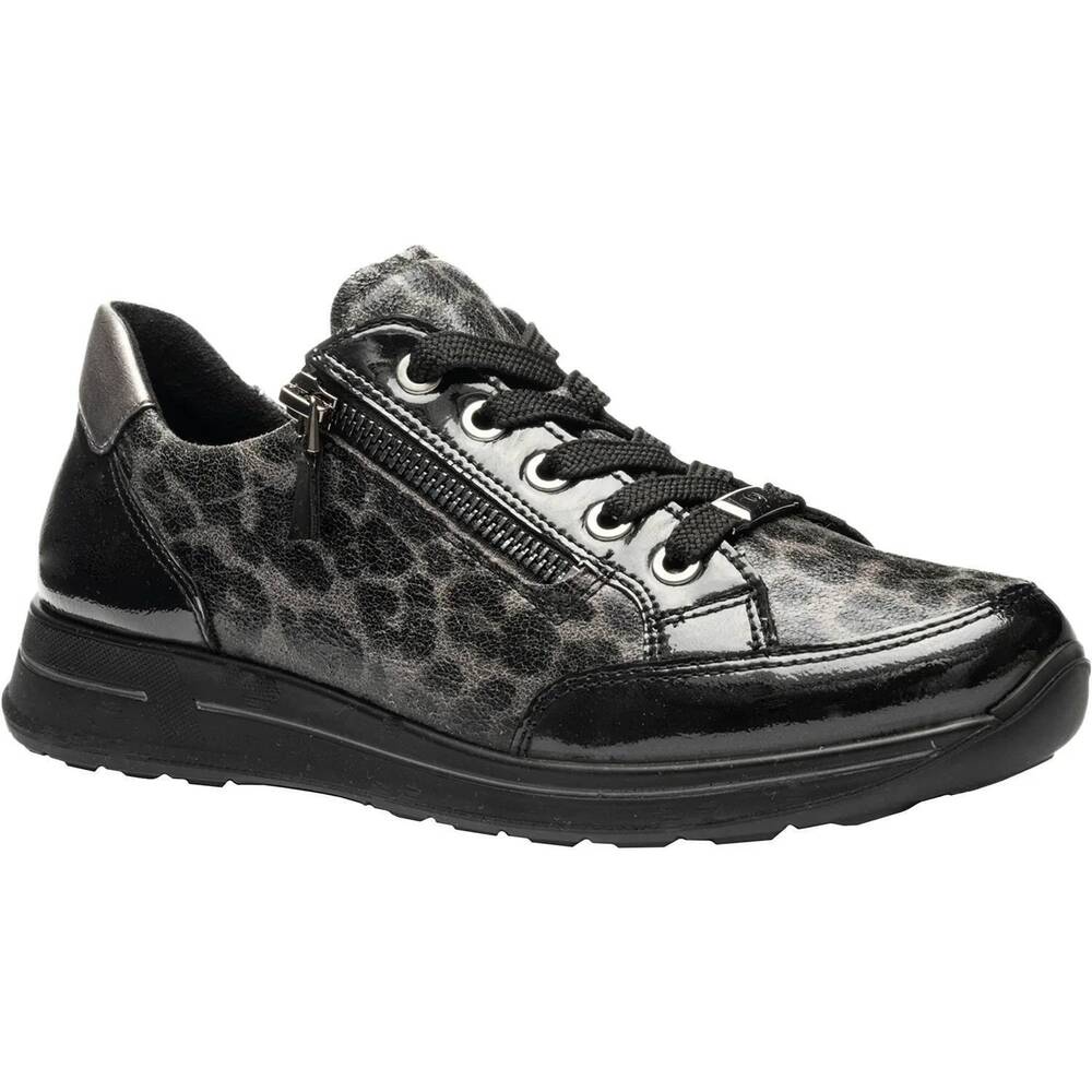 NEW ARA women's oleanna sneakers in black leo
